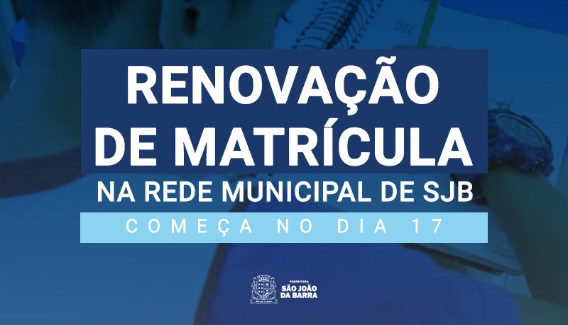 Comunicado sobre efetivação de matrícula - Prefeitura Municipal de