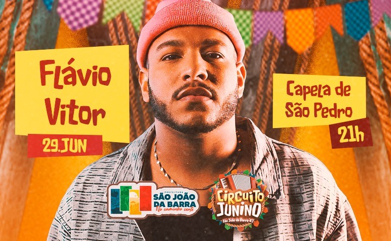 Flávio Vitor canta neste sábado na Capela de São Pedro